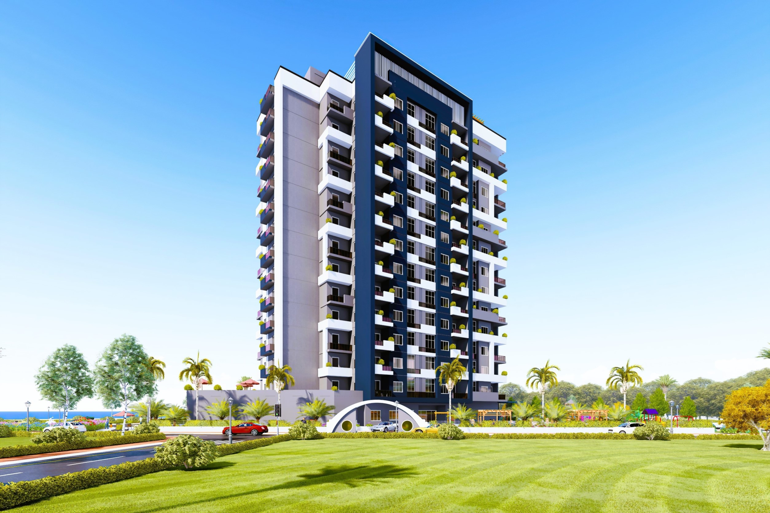 Image of Modern complex by the sea Teje